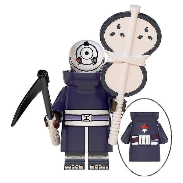 Naruto Brick Toys Set med 8 tegneserie actionfigurer Minifigur Byggeklosser Leker WM2082
