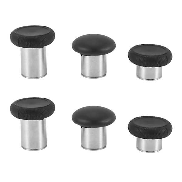 6 i 1 udskiftelige tommelfingergreb til Elite Controller - Sort Hy