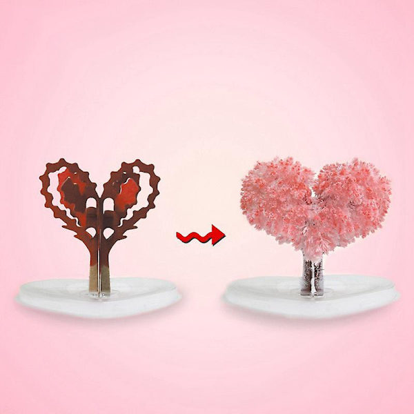 Taianomainen kasvava puupaperi Sakura Crystal Trees Työpöydän kirsikankukka lelut Love