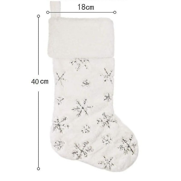 Julstrumpor, julstövlar 4-pack Julstrumpa Säsongsdekoration Hängande Presentpåse Stor Spisstrumpa För Presenter, Godis, DIY Familj