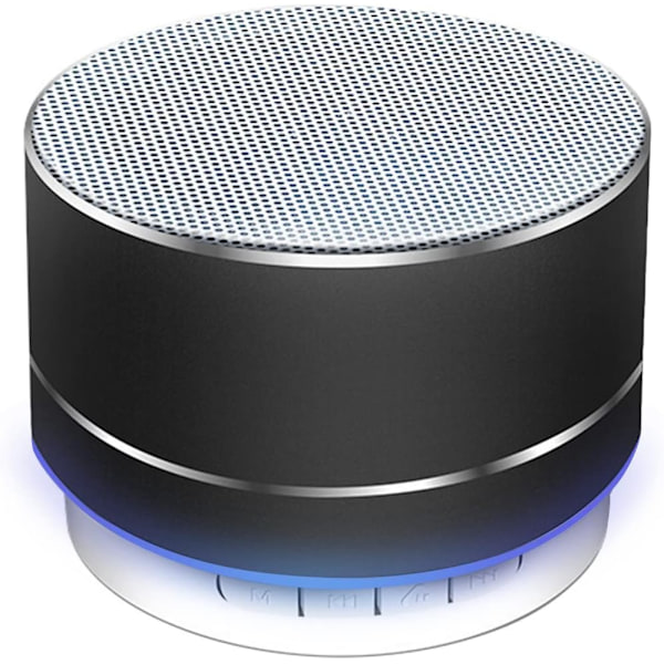 Bärbar Bluetooth-högtalare, trådlös högtalare med HD-ljudstöd TF-kort, mini bärbar högtalare för inomhus/utomhus, hem, grill, strand och resor black
