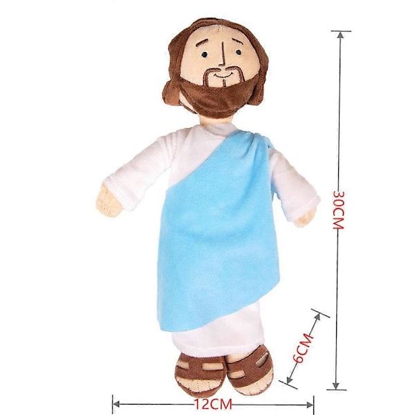 Jesus Pludset Legetøj Religiøs Gave Jomfru Maria Fyldt Dukke Frelser Julegave A