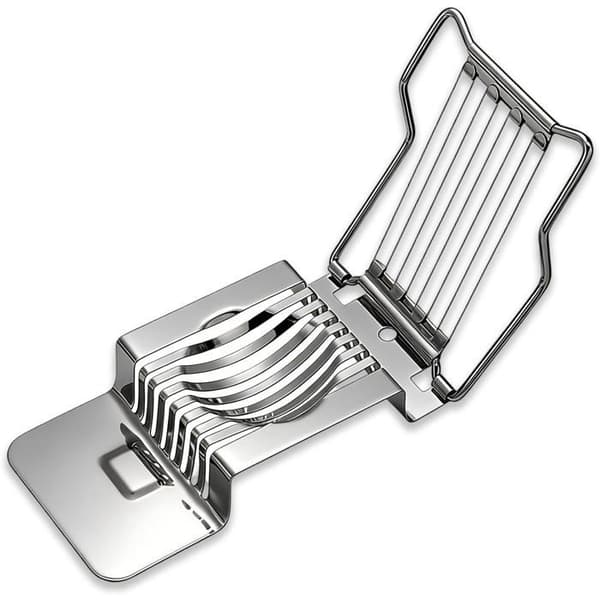 Eggkutter i rustfritt stål, kutter for bløtkokte egg, eggetopper, eggkutter med metalltråder