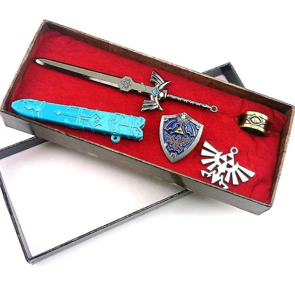 5 kpl/setti Zelda Legend Sky Sword avaimenperä riipus kaulakoru
