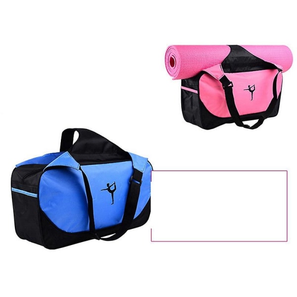Joogalaukku, matkalaukku, tilavuus joogamattoreppu, kuntosalilaukku, joogalaukku, vaaleanpunainen