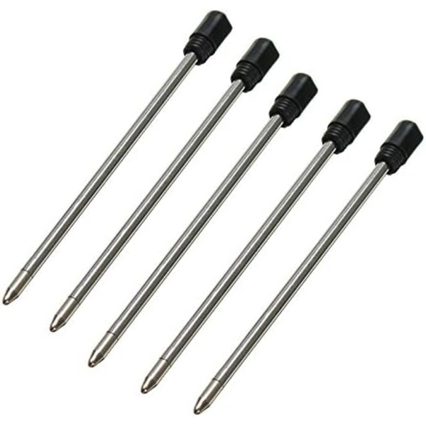 2,75\" Sorte kuglepenne-refill til Swarovski-penne, 7 cm sorte blækrefill, kompatibel med Swarovski Crystal Element Crystal Stylus kuglepenne 10Pcs