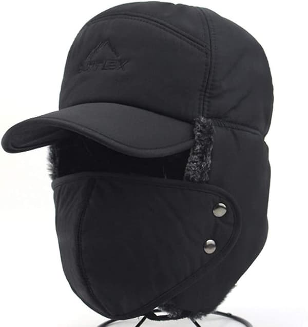 Herre Vinter Aviator Lue Vindtett Varm Vinterlue
