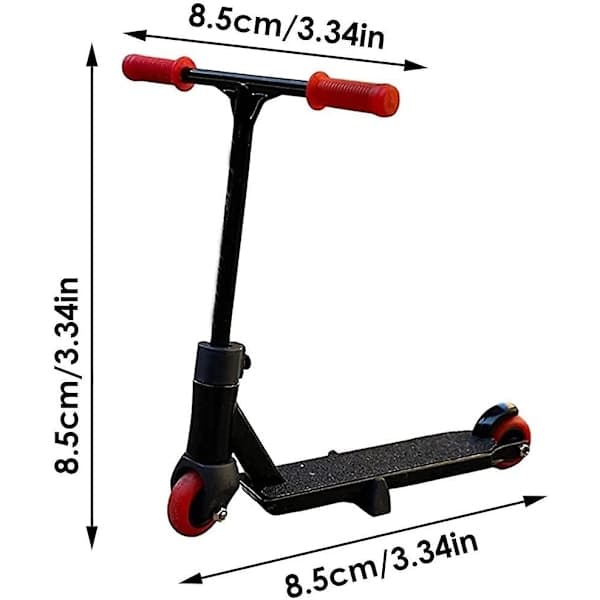 9-delt Skatepark Kit Fingerboard, Mini Finger Skateboard og Rampe