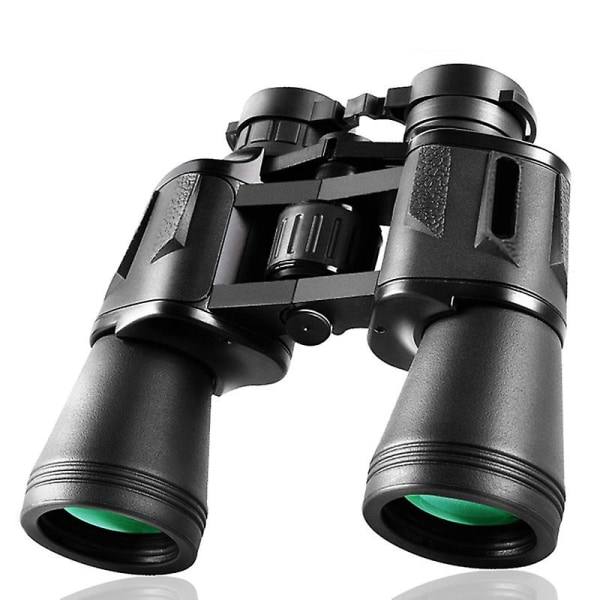20x50 Militær kikkert til voksne med smartphone-adapter - Kompakt vandtæt taktisk kikkert til fugleobservation, jagt, vandreture, koncert Black