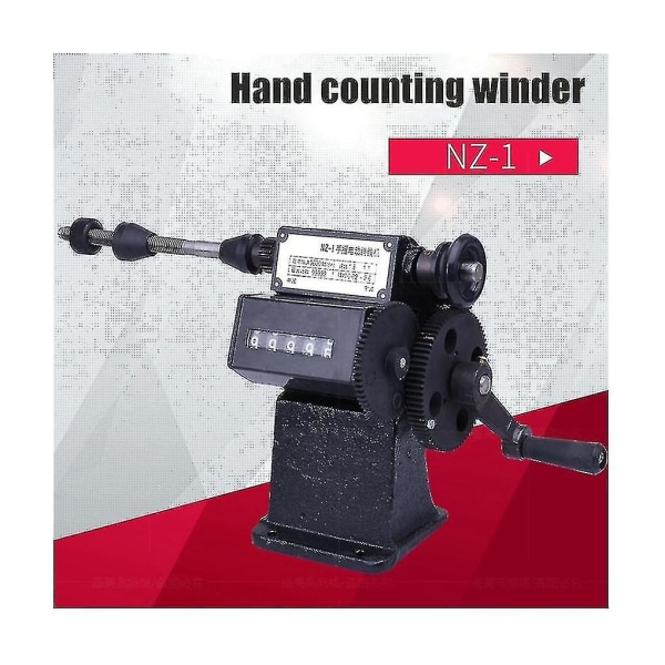 Nz-1 håndviklingsmaskin opptrekker dobbel hastighet motstål Gear Coil Winder Machine-yujia