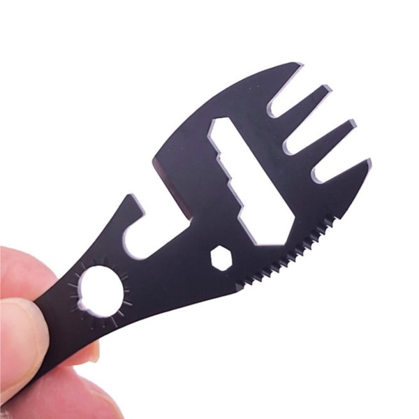 pcs Survival Spork Non-stick Surface Bestikk Piknik Gaffel Skje Bestikk Glatt Boks 5 pcs