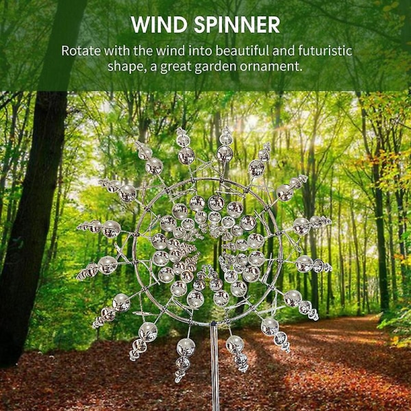 Unik og magisk metal vindmølle vinddrevet metal vindmølle udendørs metal