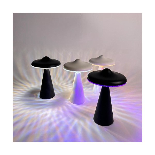 Led nattlys Ufo sopplampe atmosfære projeksjonslampe dekorasjon nattbordlampe soveromsbord