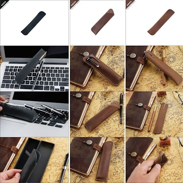 Retro fodral Pennfodral i läder 5 5 5 5 5