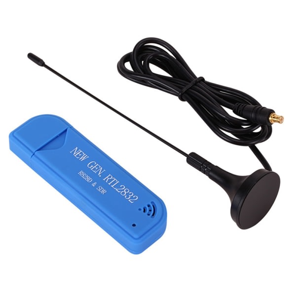 25 MHz til 1760 MHz mottaker for SDR RTL2832U R828D A300U FM Re Blue one size