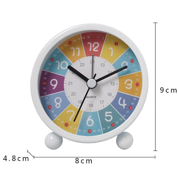 Learning Clock For Kids - Väggklockor för barn för sovrum White