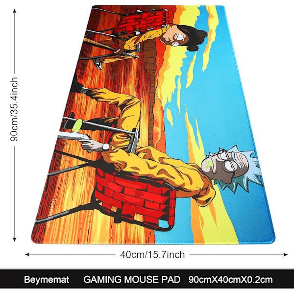 Pelaamiseen tarkoitettu hiirimatto / Mat Large Desk Mat Computer Desk Pad Keyboard Mat for Desktop Laptop Work Gaming Office Home (9040 ricksitL15)
