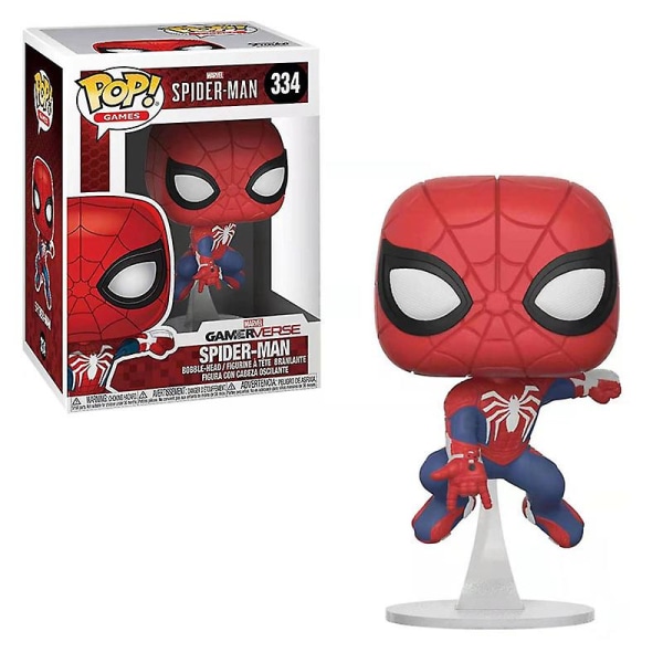 Hämähäkkimies Käsintehty Lelunukke Pop Vinyyli Patsas Supersankari Söpö Malli Spider-Man 334