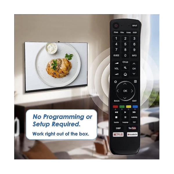En3d39 Fjernbetjening til 4k Ultra Hd Smart TV med Hdr H50n6800 H65n6800 H55nu8700 H50n5900 H70nu9700 H65n5750