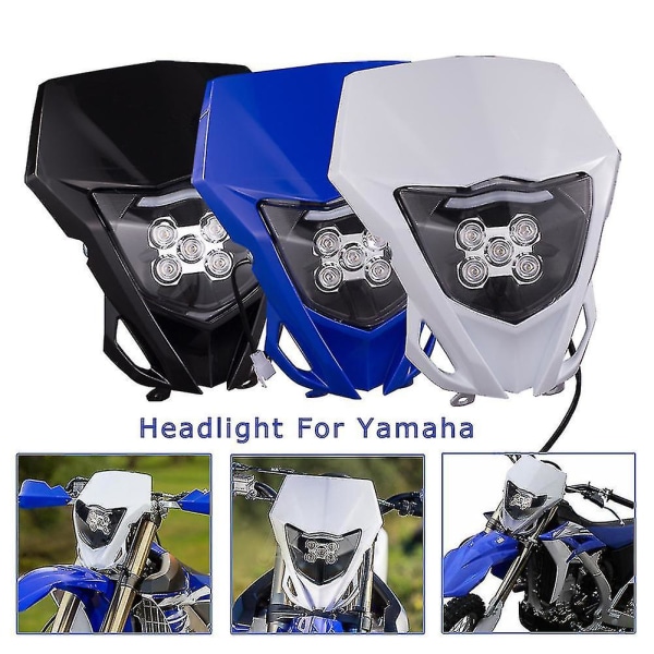 Led-frontlykt for Yamaha Wr250f Wr250r Wr450f Yz250f Yz450f Yz Ttr Wr Fx Mx Enduro Dirt Bike Motorsykkel Frontlykt black B