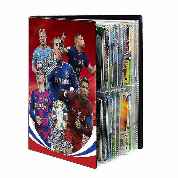 Football Star Card Album Karta Brevhållare Pärm 2024 Ny 240st Star Card Box Collection Album Bok Mapp Kid Toy Present
