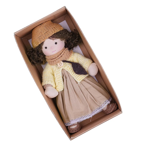 käsintehty Creative Doll Kids Pehmo nukke Kaunis puuvillainen pehmonukke Girls Rag Auspiciou