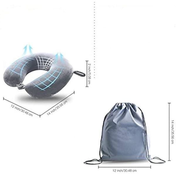 Reisepute - Memory foam nakkepute Stödkudde 30*30cm - Perfekt