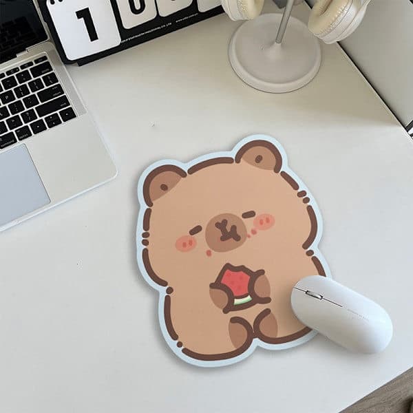 Sklisikker musematte Capybara datatastatur Sklisikker skrivebordsmatte A2 A2 A2