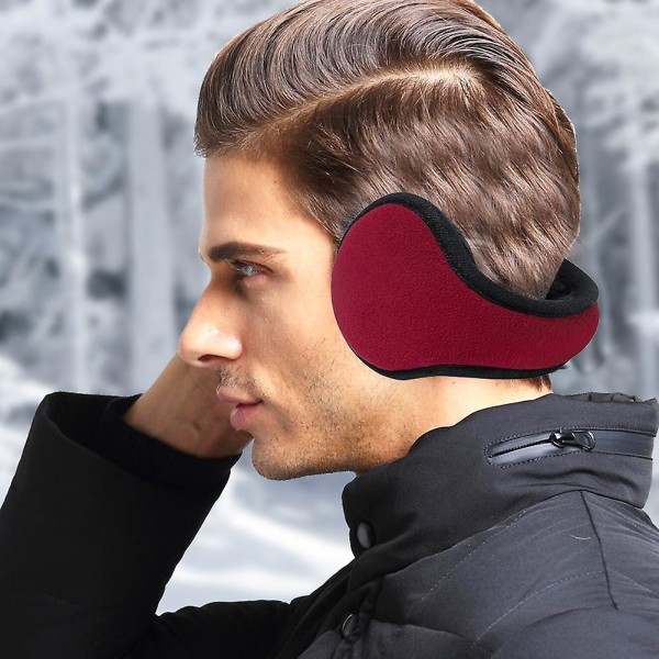 Talven lämpimät selkänojat taitettavat kuulosuojaimet ja yksinkertaiset kuulosuojaimet Red