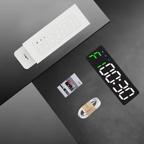 LED Treningstimer for Treningsstudio - Intervalltimer, Nedtelling, Stoppklokke Black