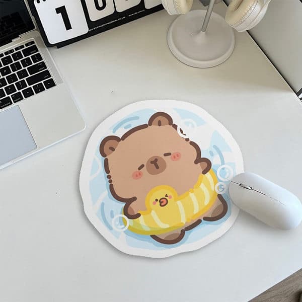 Sklisikker musematte Capybara datatastatur Sklisikker skrivebordsmatte A2 A2 A2