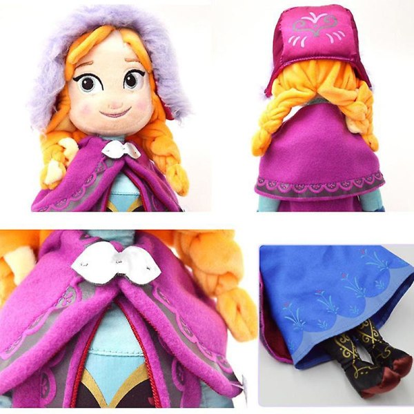 1 kpl 30/40/46/50cm Frozen Anna Elsa Olaf -nuket Lumikuningatar Prinsessa Pehmo Täytetty Elsa 50cm