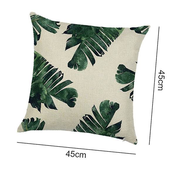 Botaaninen tyynynpäällinen Vesiväri trooppinen värikuva Luonnollinen tunne Pattern 3