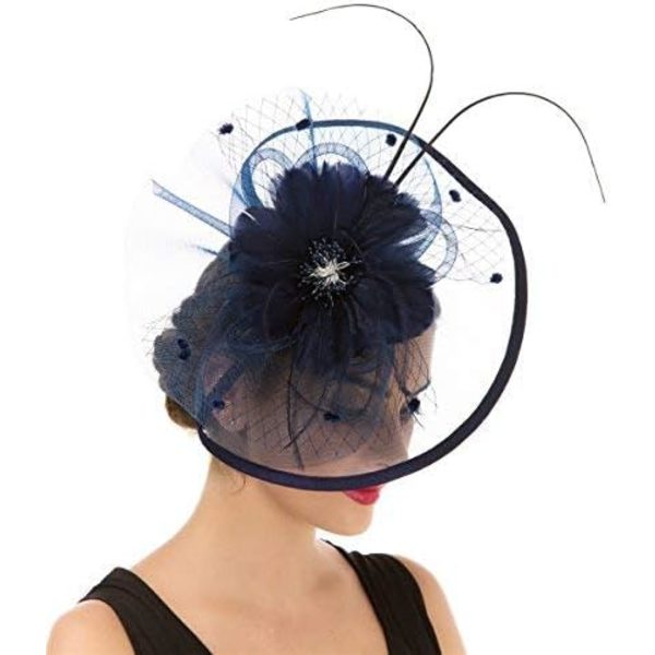 Naisten tyttöjen fascinatorit hiuspidike hiusneula hattu sulka cocktail hääteejuhla hattu kirkko hiuspanta