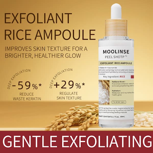 Ris Ampull Dubbelverkande Vitt Ris Ampull + Svart Ris Ampull Mjukgörande Exfolierande Ansikts- och Kroppsskrubb Tar Bort Pormaskar
