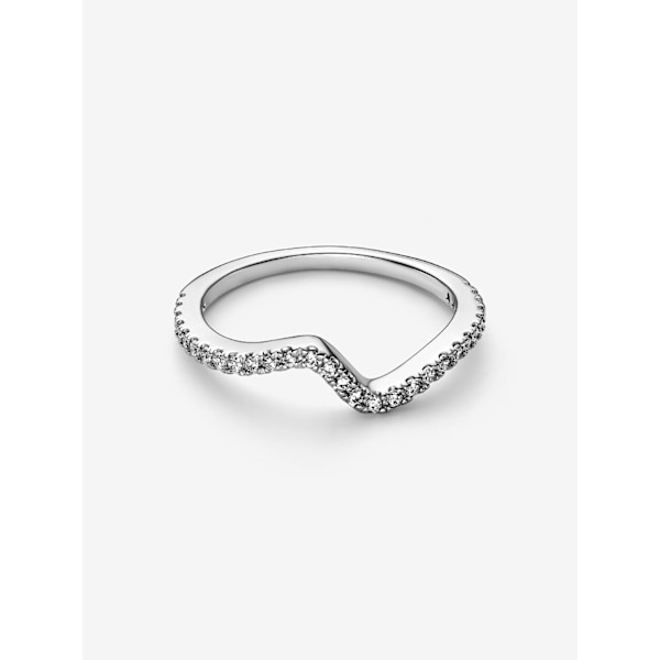 Pandora - Glittrande Våg Ring - Sterlingsilver Circumference: 54mm