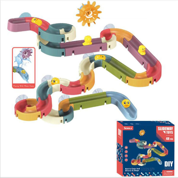 Badelegetøj Sports Ande Tack Elefant Brusebad Legetøj Baby Badeværelse Legetøj Tidlig Uddannelse Legetøj 48PCS
