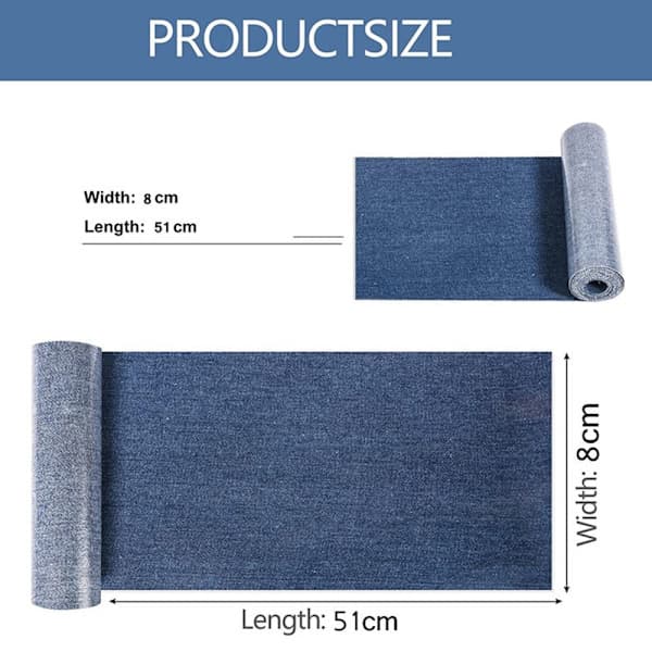 5 Rullar/Förpackning Stryk På Denimlappar Stora Denimlappar