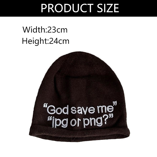 Y2k Beanie Huer Strikket Uld Hat Brev Jacquard Hat 2000s Søde Mænd Kvinder Unisex Skull Cap Ski Cykling Udendørs style 1