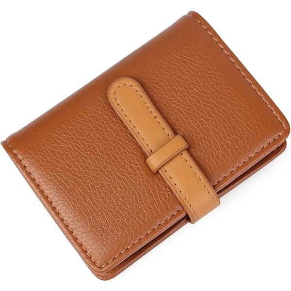 Luottokorttikotelo miehille ja naisille Nahka – 26 korttipaikkaa Brown#2