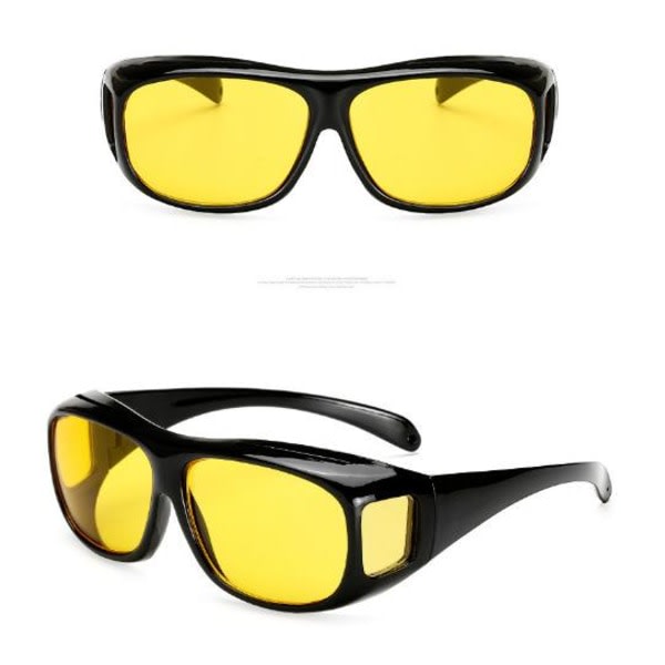 Mørke briller til kjøring - Night Vision Glasses Black one size