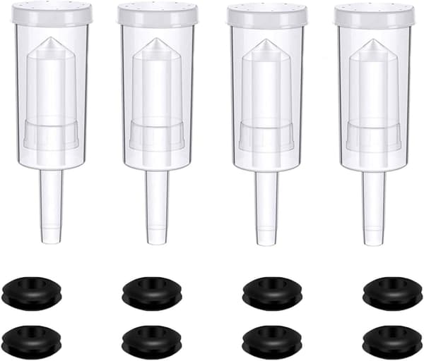 Vin kontrollventil, jäsningsventil, jäsningsrör, jäsningsrör, transparent jäsning, luftsluss, 4 st. jäsningsrör