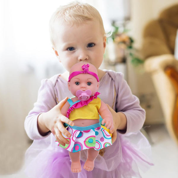 Leverans imorgon Reborn Doll 12 tum Simuleringsbabydocka Vinyldocka Dockleksak Reborn Baby Doll