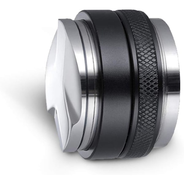 Rustfrit Stål Aluminium Legering Kaffefordeler, 51mm 2 i 1 Nivellering & Tamper, Kaffe Tamper, Espresso Fordeler, Justerbar Dybde Begge Sider (51mm)