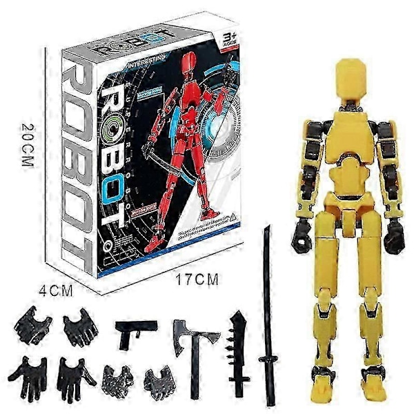 T13 Multi-ledade Actionfigurer, Titan 13 Actionfigur Yellow