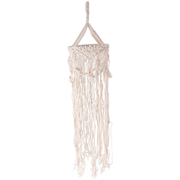 Boho-tyyliin sopiva käsintehty makramee-seinävaate, kattokruunu, boheemi sisustus, viehättävä macrame-seinävaate, luova kodin bunkkeri, kodinsisustuslamppu