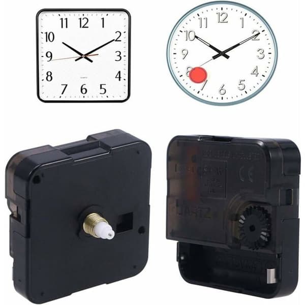 Kvarts DIY väggklocka rörelsemekanism, batteridriven, tyst svepande motor