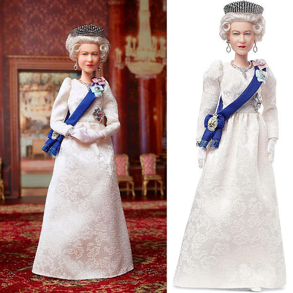 Docka Drottning Elizabeth II Dockor Leksaker Dekor