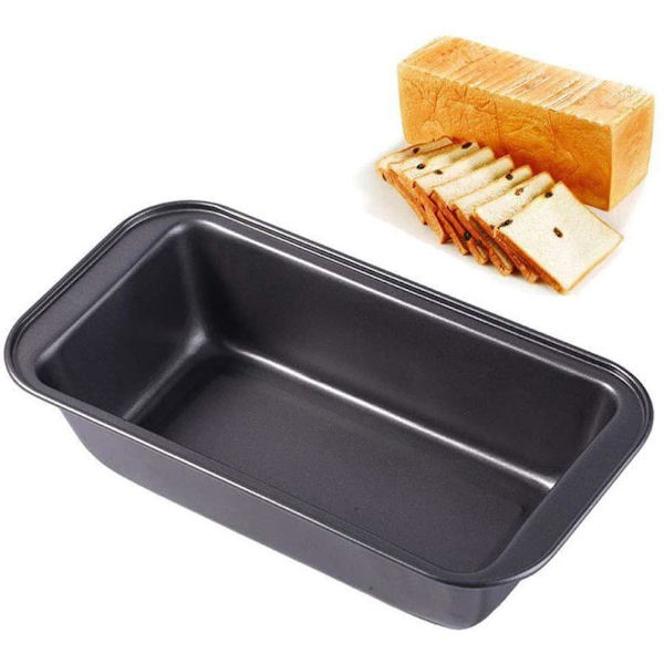 Brödform 25cm avlång bakform rektangulär silver