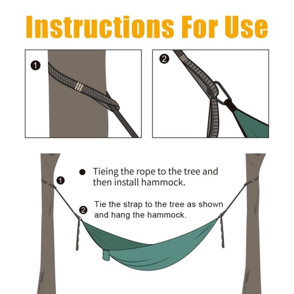 Hammock för utomhusbruk, 5 delar/set blue
